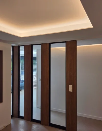 Création d'une ouverture dans le salon qui donne sur le couloir